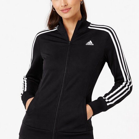 adidas Jackets & Blazers - Adidas Women's Black Warm-Up Slim 3-Stripes Track Jacket - Size - Small